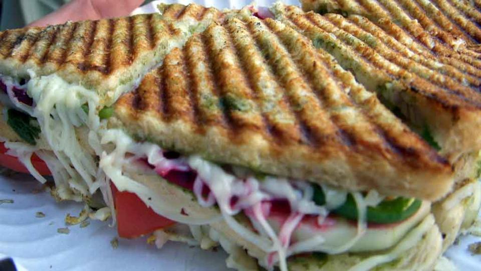 Vegetable Cheese Grill Sandwich